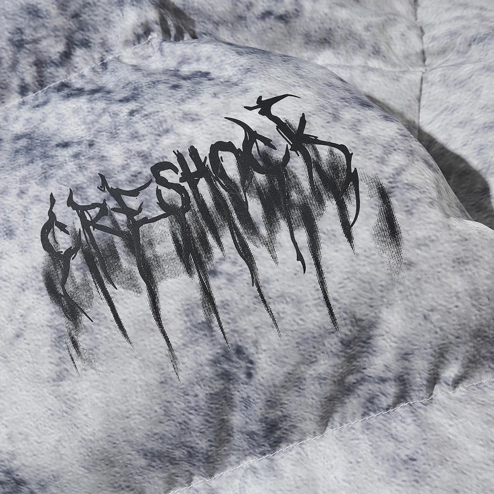 Men Hip Hop Oversize Padded Bomber Jacket Coat Streetwear Men Jacket Parka Harajuku Winter Down Jacket Coat Outwear