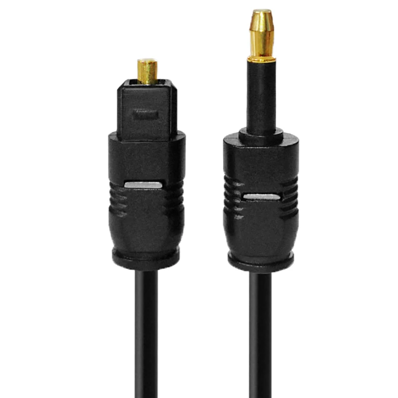 Прочный цифровой волоконно-оптический аудиокабель Toslink позолоченный 1 м 5 2 3 SPDIF MD