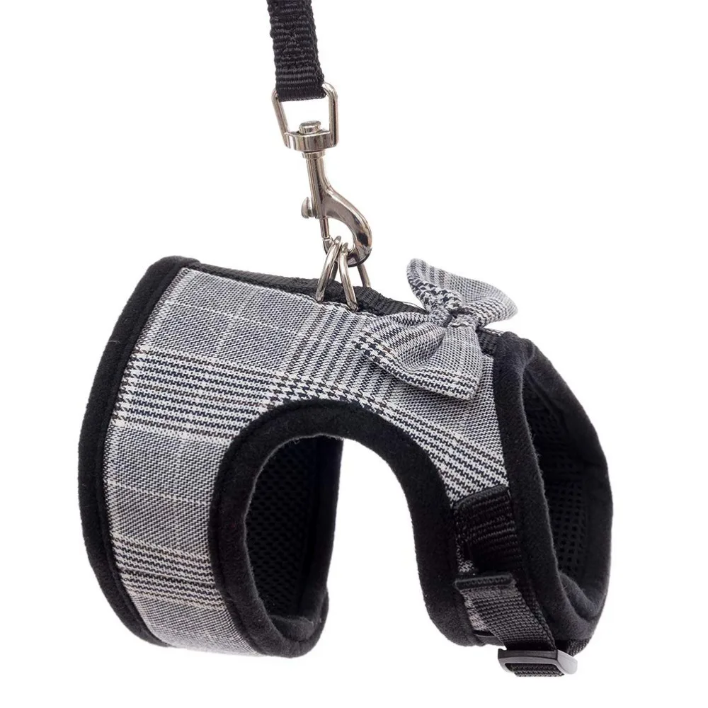Сетчатая Повязка бант для кошек котят щенок решетчатая куртка жилет собак