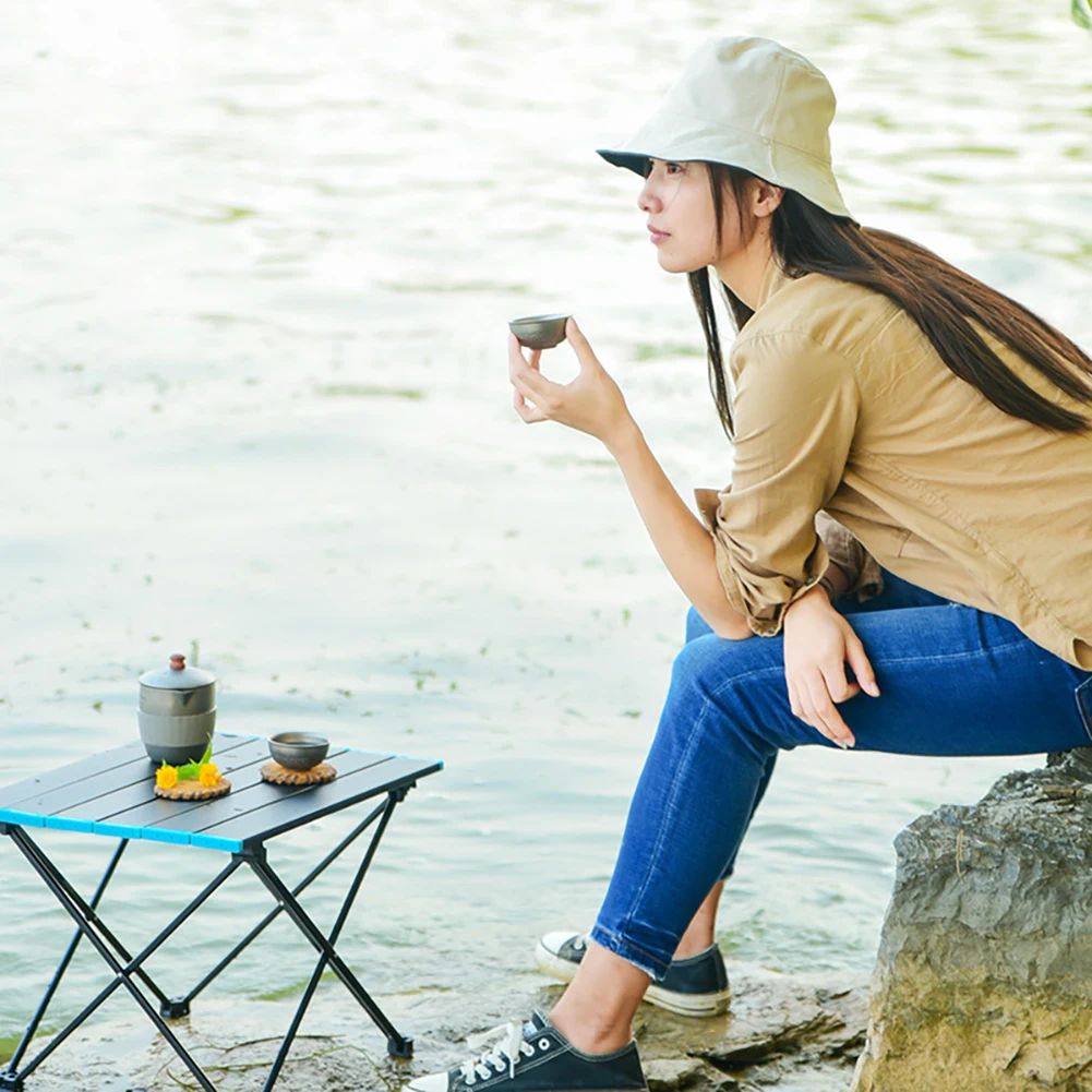 

Mini Folding Table Portable Outdoor Aluminum Alloy Barbecue Table With Carry Bag For Camping Picnic Mountaineering Folding Desk