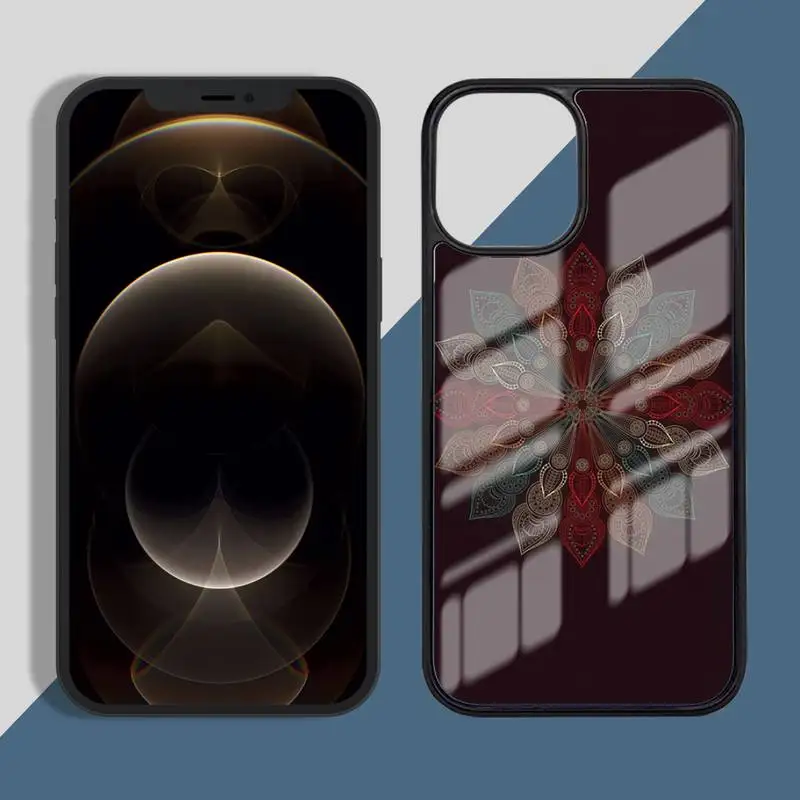 

Color mandala Phone Case PC for iPhone 11 12 pro XS MAX 8 7 6 6S Plus X 5S SE 2020 XR