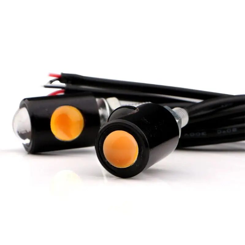 

1Pair Universal Motorcycle LED Mini Turn Signal Eagle Eye Shape Turn Indicators P82B