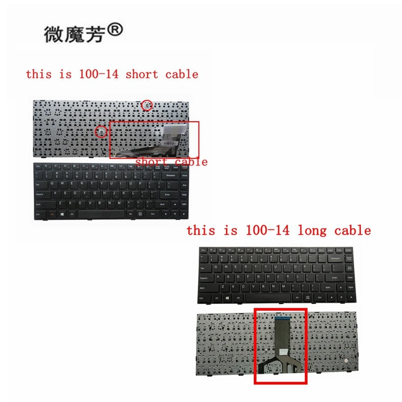 

Новая клавиатура для ноутбука США для Lenovo 100-14 100-14IBY 100-14IBD