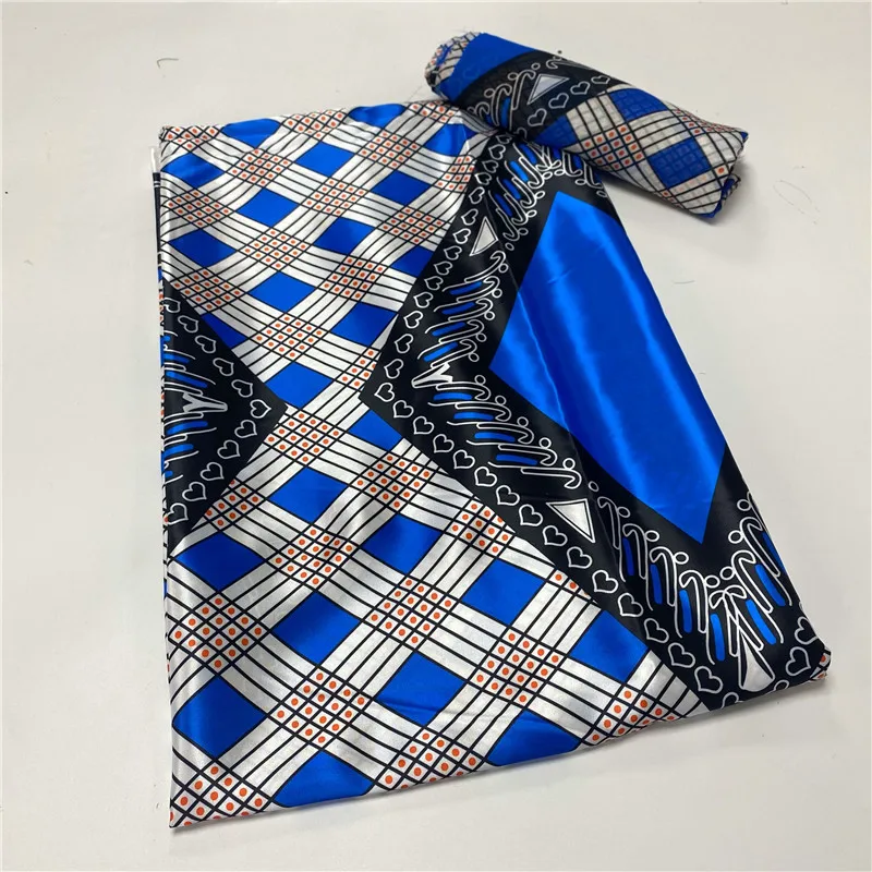 Новейшая атласная шелковая ткань с Африканским воском для платья креативная