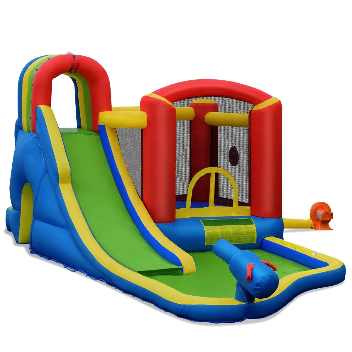 

GOPLUS games outdoor garden child Inflatable castle Kids Inflatable Kid Bounce House Slide Climbing Splash Park Pool Jumping Ca