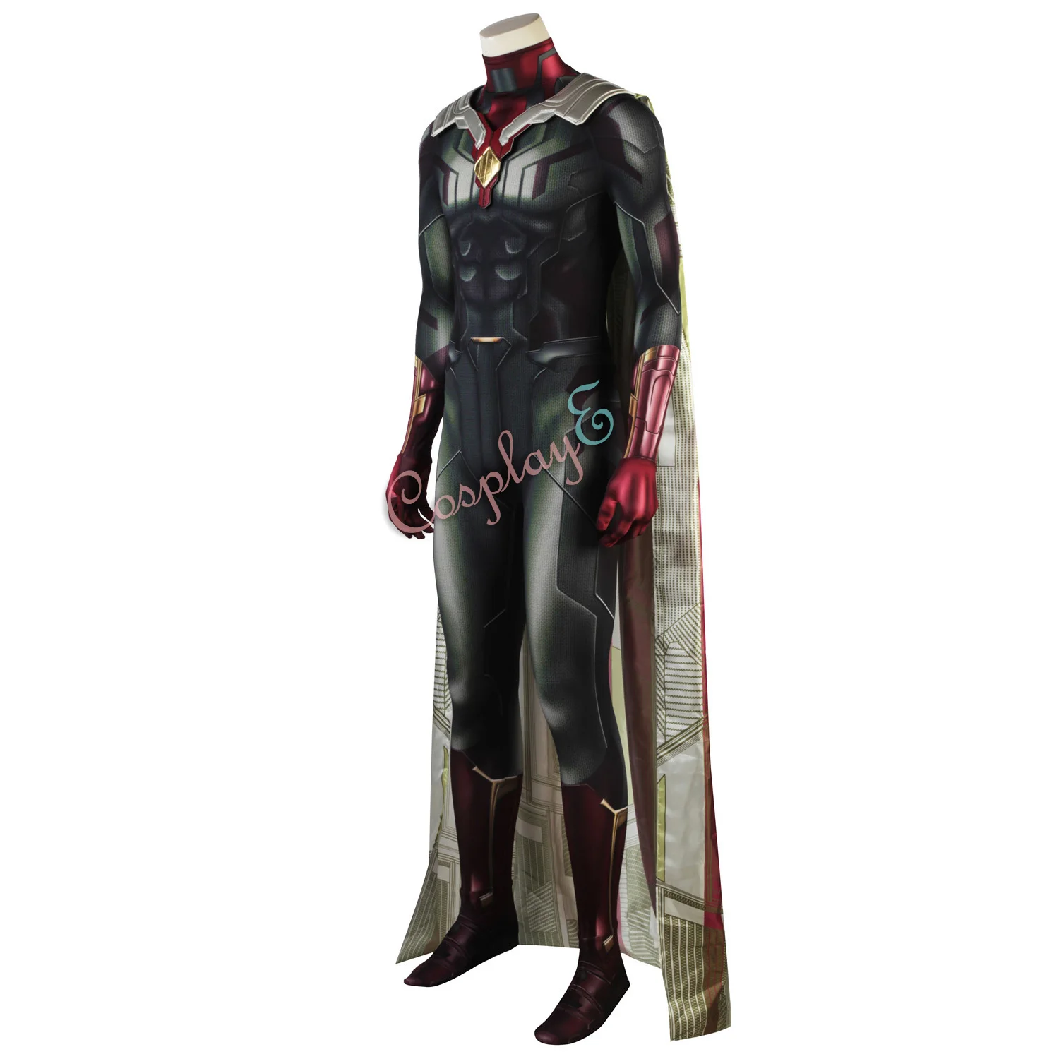 Видение костюм Мстители: Бесконечность войны косплей Наряд полный комплект| |