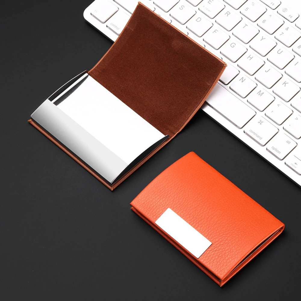 Персонализированный кошелек для карт из кожзаменителя мужской держатель