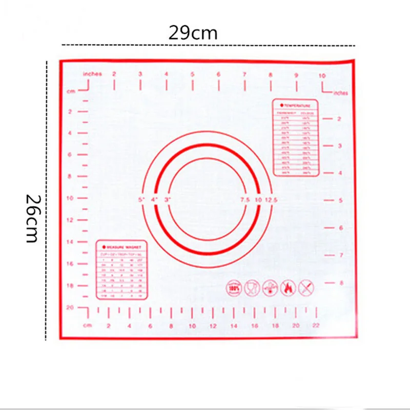 Silicone Mat Baking Sheet Roll Dough Pastry Cake Bakeware Pad Cooking Confectionery Attachments Tools for Kitchen 2Size Optional | Дом и сад
