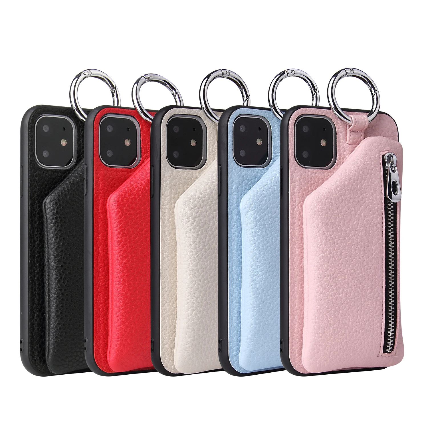 

Pocket Cases For iPhone 11Pro Max Leather Case For Apple 11 Pro Mas Women Gril Wallet Shell With Strap Coque Fundas Para