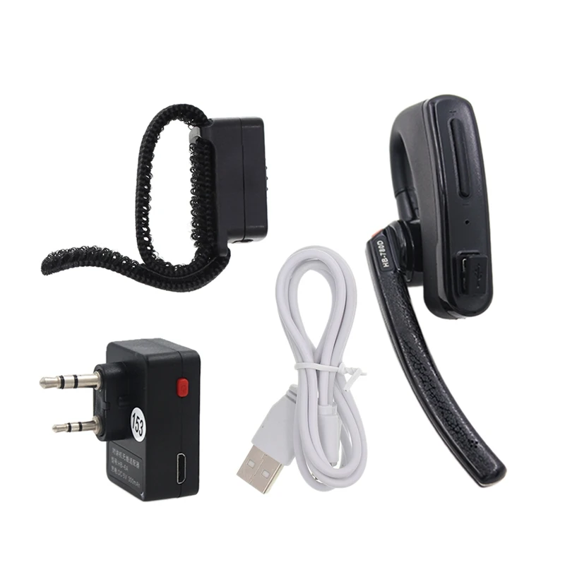 

Беспроводная Bluetooth гарнитура PTT Walkie Talkie для BaoFeng UV-82 888S