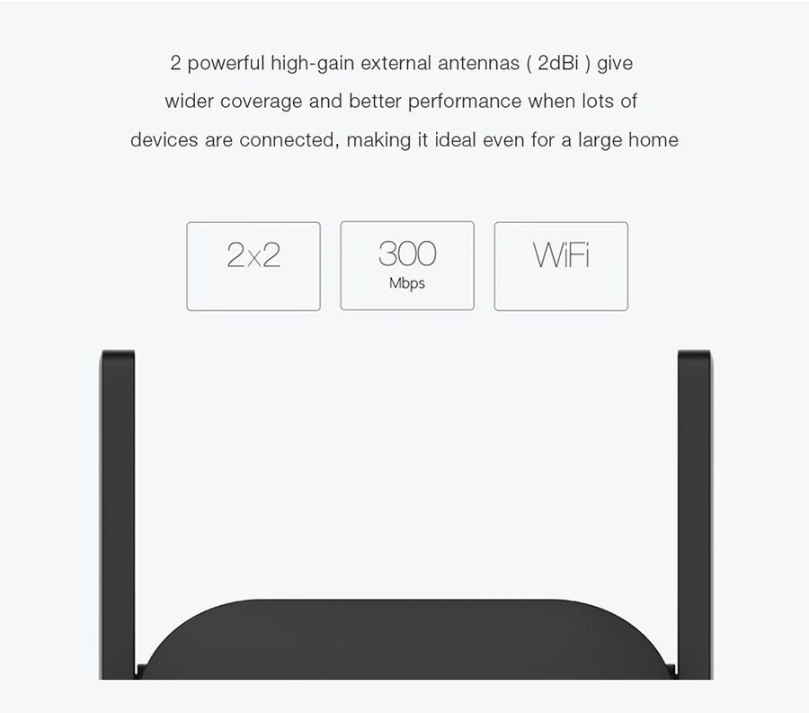 Xiao mi Wifi усилитель Pro маршрутизатор 300 м 2,4 г сетевой расширитель ретранслятор Roteador 2 мощная антенна для mi маршрутизатор для дома и офиса