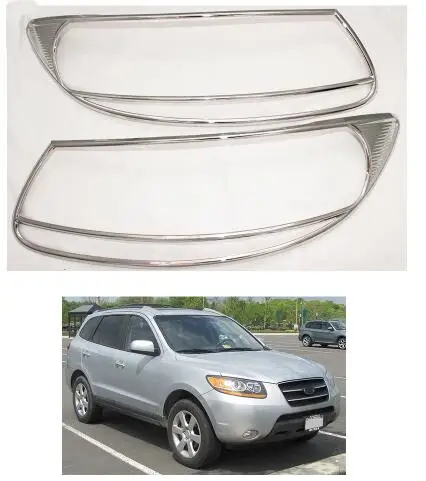 Крышка головной лампы из АБС-пластика для автомобиля хромированные полоски Hyundai