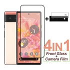 Закаленное стекло с полным покрытием для Google Pixel 6, защита экрана, защитная пленка для камеры телефона для Google Pixel 6, 5 5G, 5a, 4a, 4G