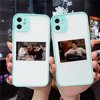 friends tv show phone case clear funda matte transparent for blue iphone 7 8 x xs xr 11 12 pro plus max mini