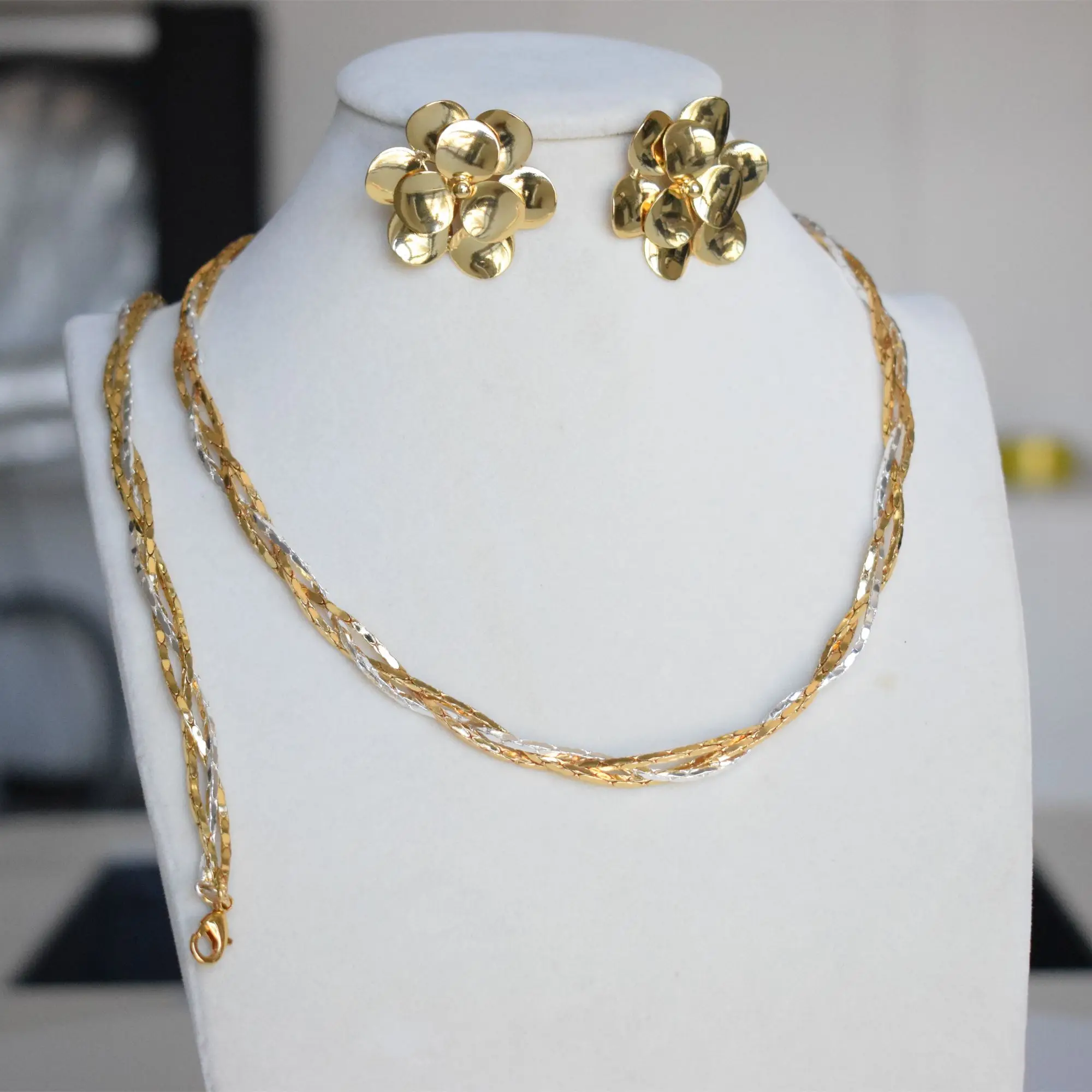 

Christmas Jewelry Wedding Bridal Pendant Earrings brazilian jewelry African Gift Necklace Sets For Women Dubai Gold Jewelry Sets