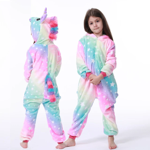 Fish Scale Belt Kigurumi/пижамы с единорогом для взрослых и детей; Одинаковая одежда для семьи с изображением животных для мамы и дочки; зимние фланелевые пижамы для женщин и детей - Цвет: Fish Scale Belt