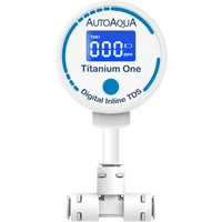 autoaqua aquarium smart tds test monitor tds display connected to ro water outlet to monitor water quality