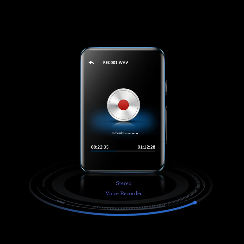 MP3-плеер Bluetooth 5,0 с 2,5 дюймовым сенсорным экраном 16 Гб HiFi встроенный динамик музыкальный плеер с поддержкой fm-радио sd-карта 128 ГБ