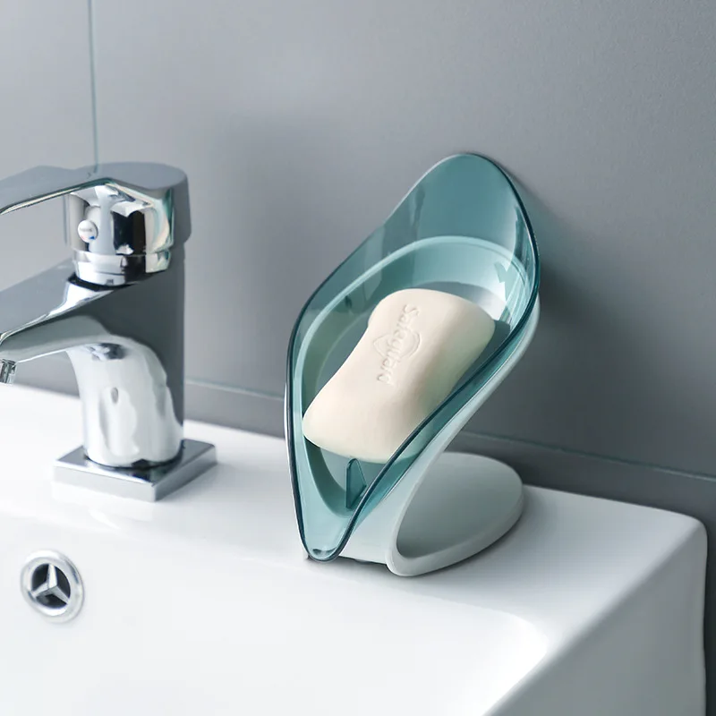 

Leaf-Shaped Soap Drain Soap Box Bathroom Shower Soap Holder Tray Bathroom Supplies Bathroom Gadgets