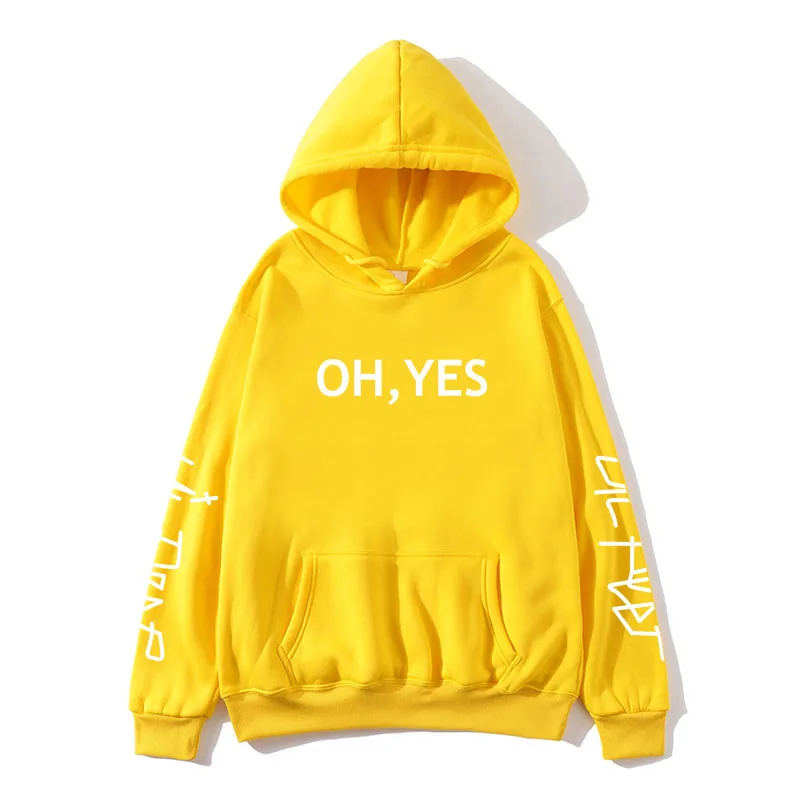 Oh yes Hoodies Sweatshirts 2020 Women Casual Kawaii Harajuku Fashion Punk for Girls Clothing European Tops Korean