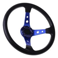 sport steering wheel universal 4 inch pvc leather auto racing steering wheels e7ca