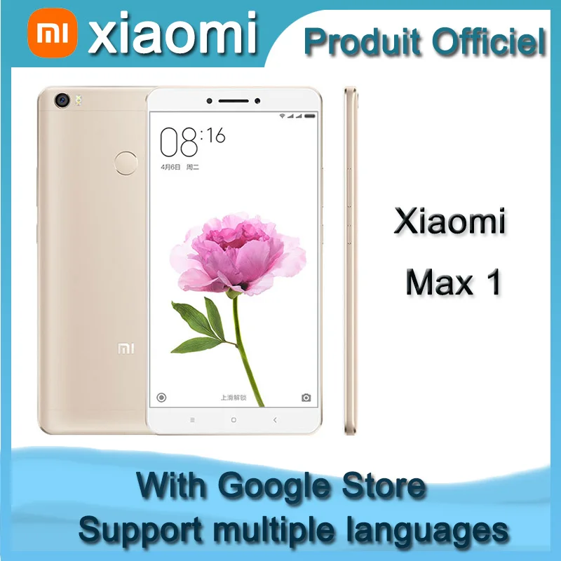 

Смартфон Xiaomi MAX 1, 3 + 64 ГБ, 4850 мАч, сканер отпечатка пальца