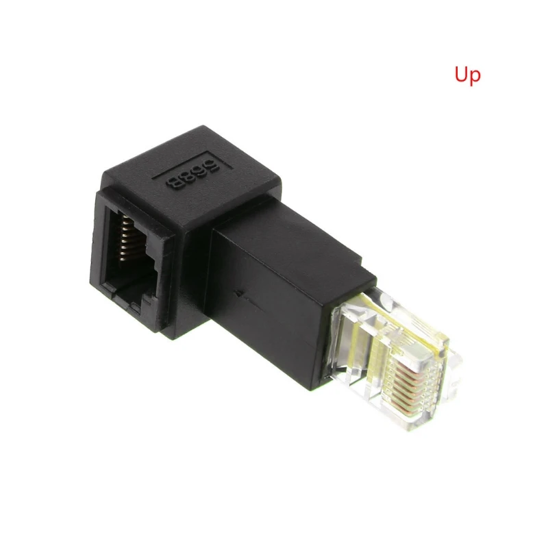 

Multi-angle RJ45 Cat 5e Male to Female Lan Ethernet Network Extension Adapter