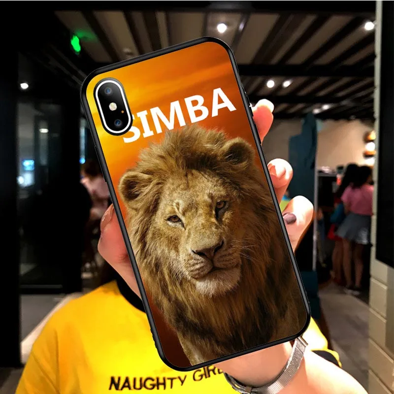 Король Лев nala Simba timon мягкий силиконовый черный чехол для телефона чехол для iPhone 5 5S SE 6 6s Plus 7 8 plus X Xs XR max Coque - Цвет: TPU