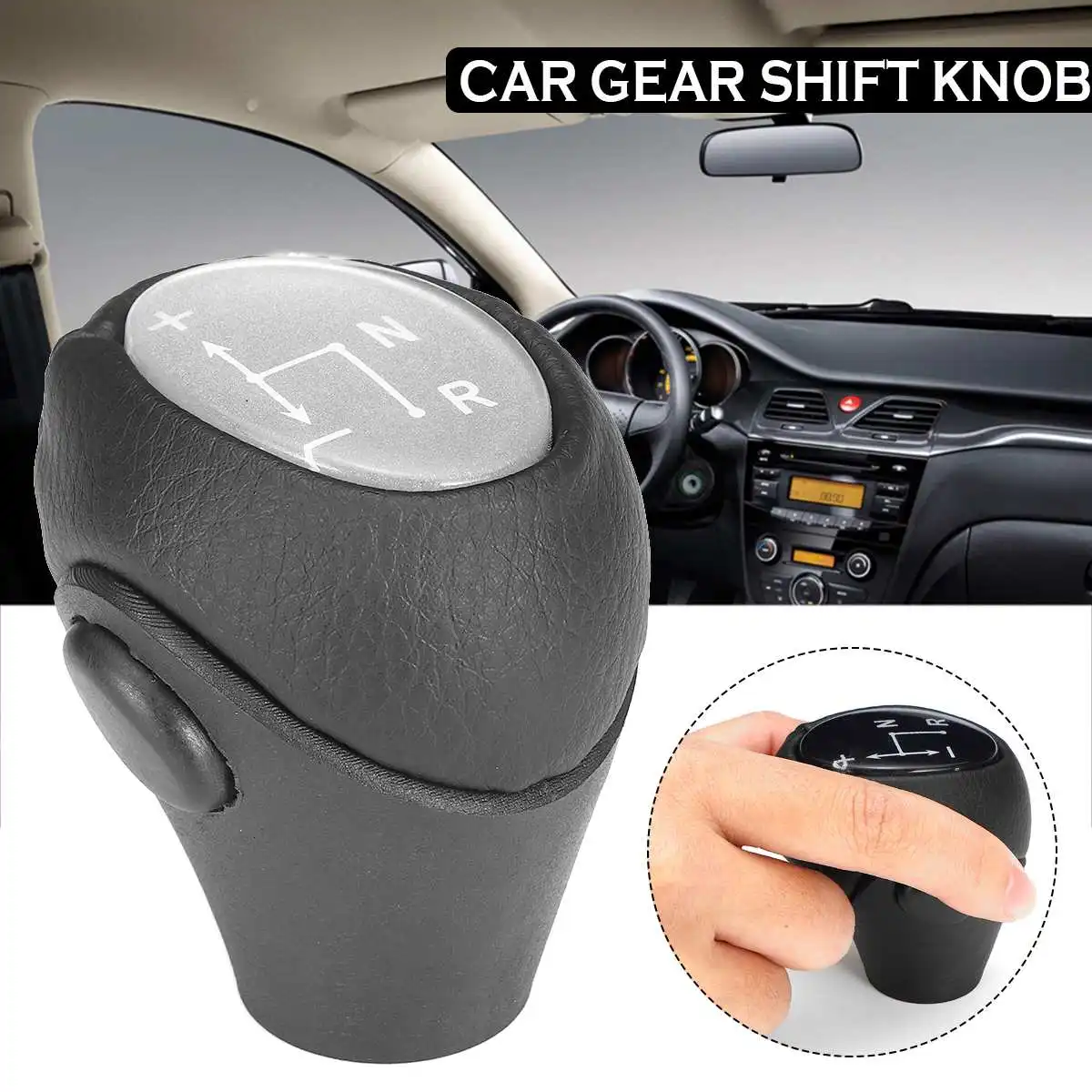 Черный/серебристый автомобильный Стайлинг автоматическая ручка переключения