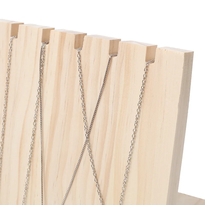 

Wooden Plank Necklace Jewelry Display Stand, Necklace Display Holder, Necklace Storage Holder, Jewelry Display Stand