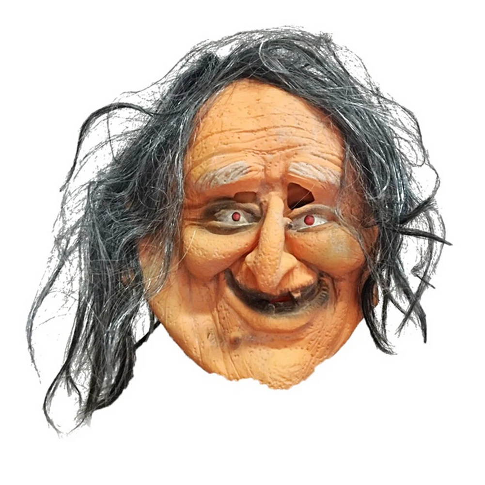 

Halloween Latex Ugly Old Woman Mask Horror Fancy Dress Costume Party Props Horror Fancy Dress Party Cosplay Prop Funny Gift