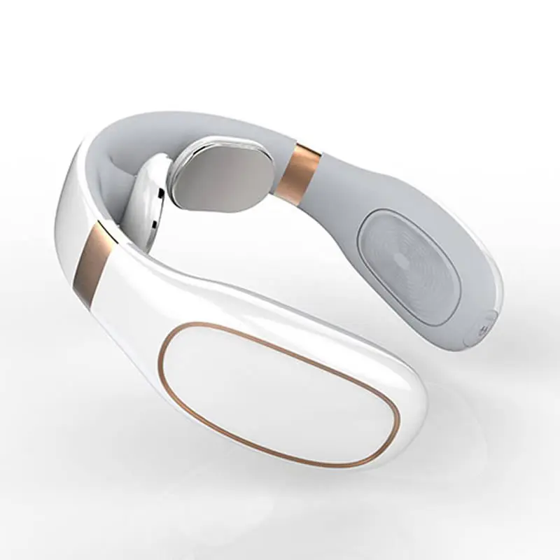 

Электрический массажер для шеи и плеч, Интеллектуальный беспроводной массажер, портативный массажер с автоматическим нагревом