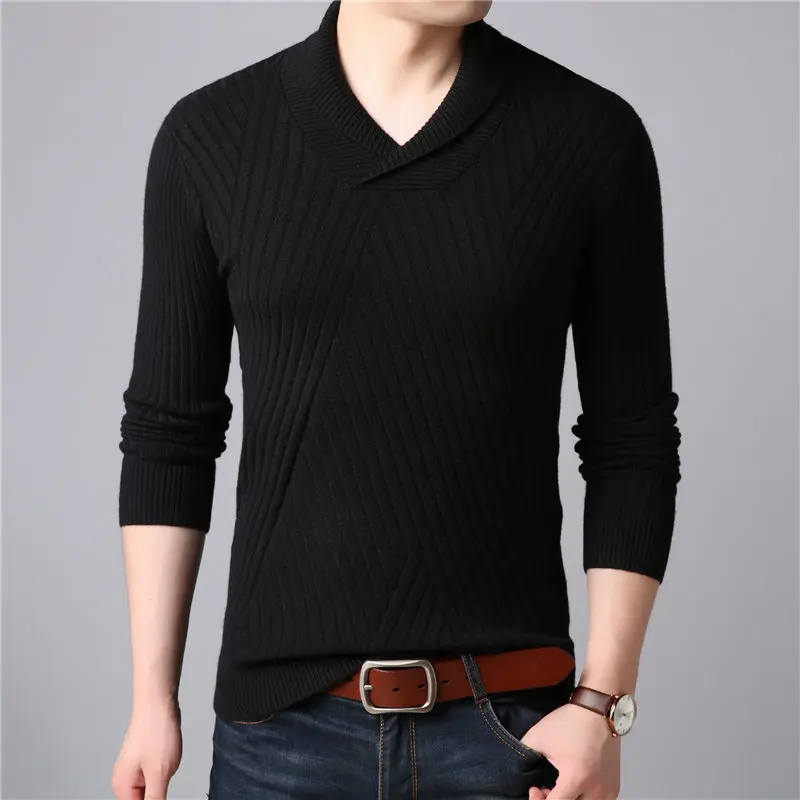 

Zoulv 2021 Autumn Winter Thick Warm Wool Sweaters Casual Crew Neck Pullover Men Turtleneck Cashmere Sweater Men Clothing