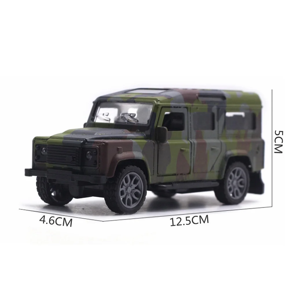 

1/32 Camouflage Truck Model LED Light Music Pull Back Off-Road Car Kids Toy Intelligence Develop Toy Birthday Kids Gift