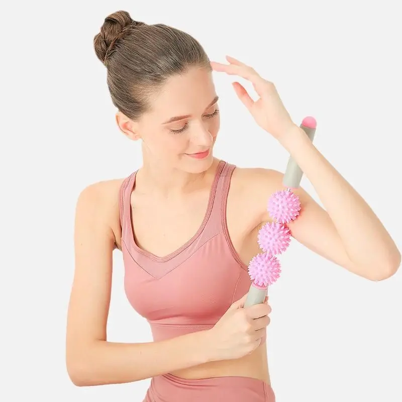 

Yoga Stick Spiny Ball Massage Sports Roller Hedgehog Lose Weight Fascia Stick Fitness Relax Muscle Stovepipe Yoga Equipment