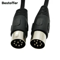 high quality din 8 pin male to male speaker signal audio cable 5m