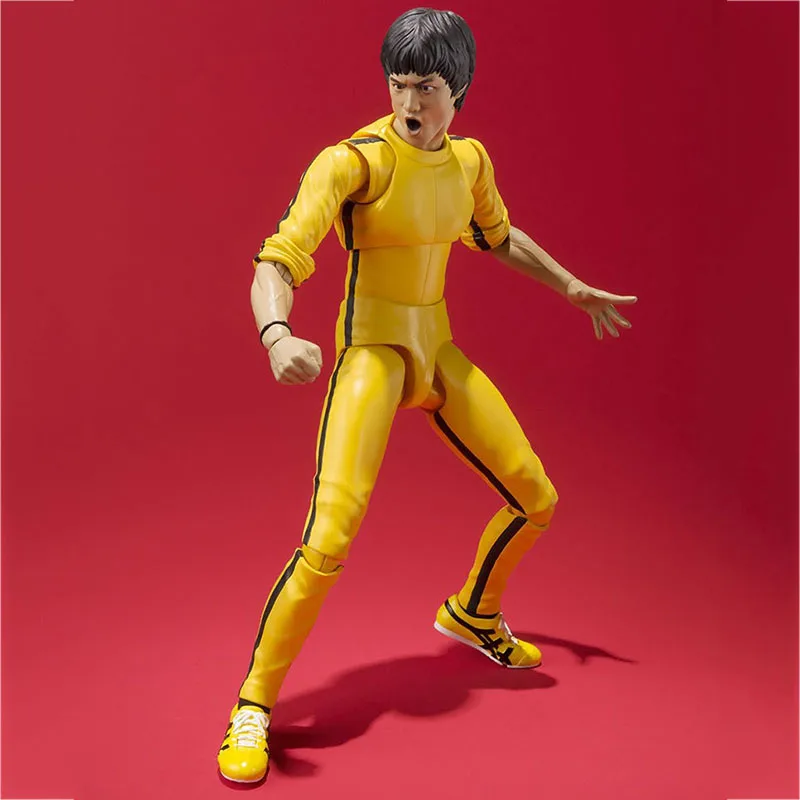 

Bruce Lee Action Figure Toys 75th Anniversary Edition Yellow Clothes Model Gifts for Kids My Hero Academia Anime Figures