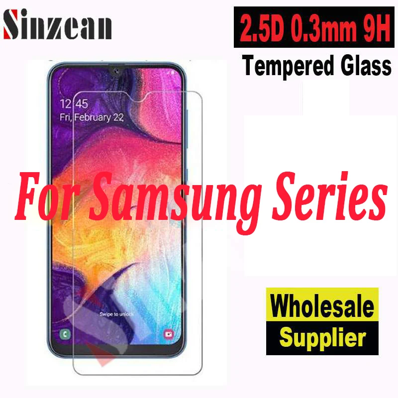 Sinzean 100 шт Для Samsung Galaxy A30 2.5D Ультра тонкое закаленное стекло для A50 прозрачная