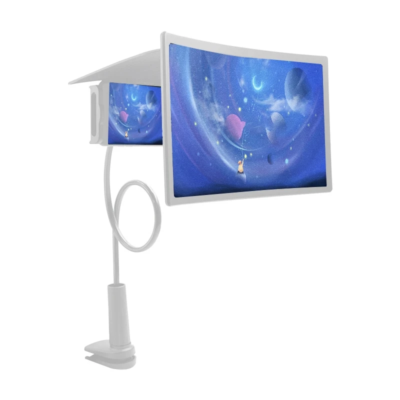 12 дюймов мобильный телефон Sn nifier проекции Кино ленивый кронштейн 3D изогнутые