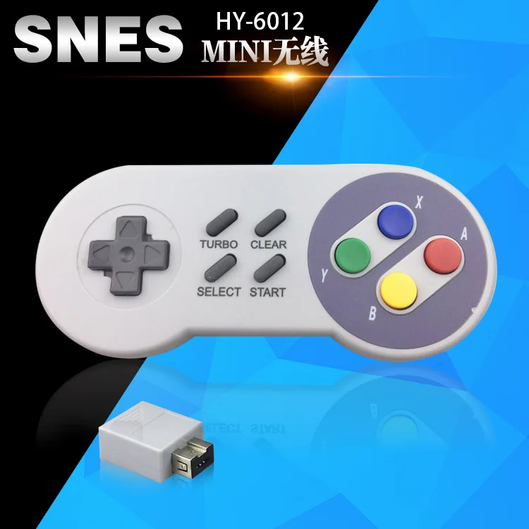 2 4 ГГц Беспроводной контроллер игрового джойстика геймпад для NES (SNES) Супер Nintendo