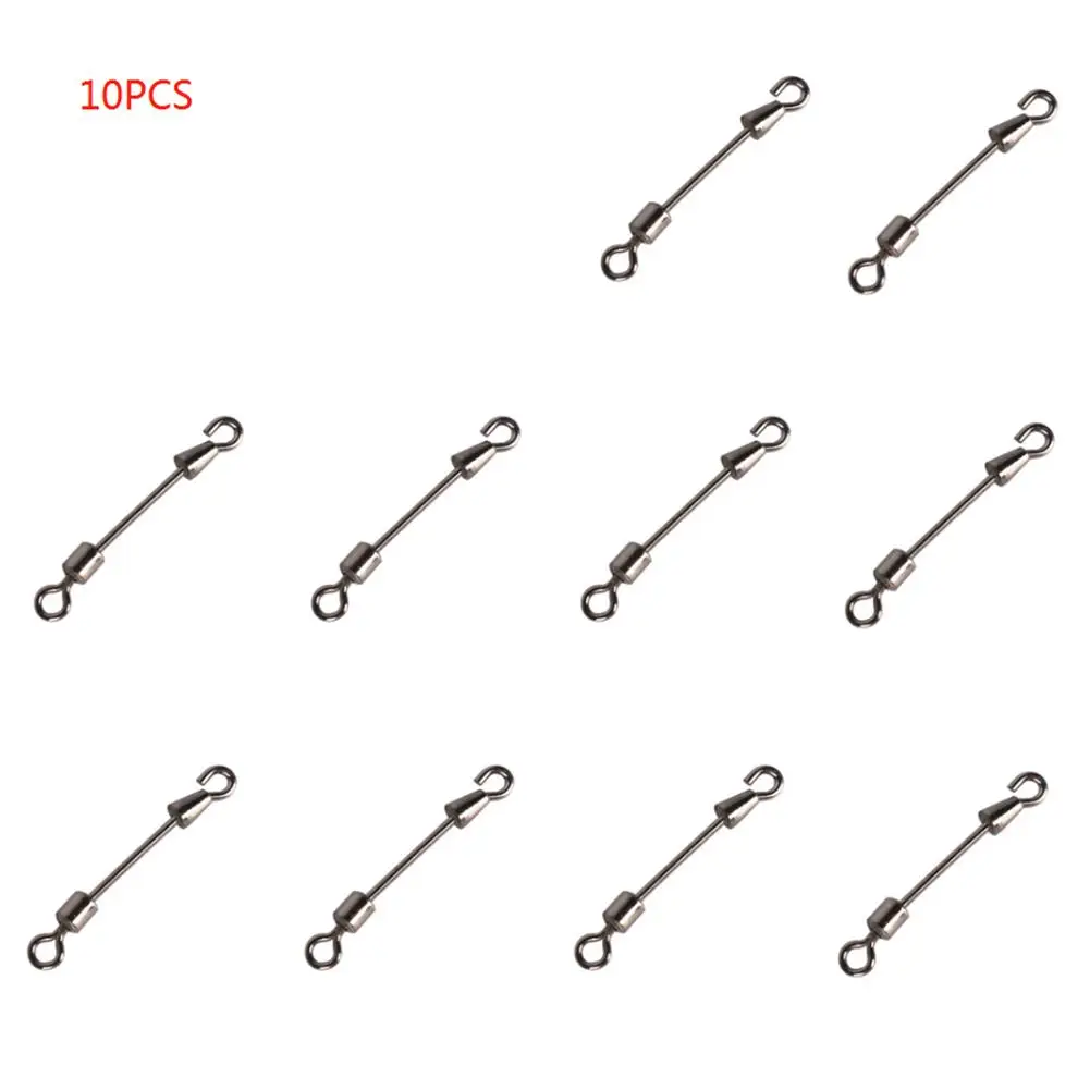 

10pcs Fishing Swivels Rolling Swivel Pin Connector for Carp Fishing Rig Fishing Accessories Terminal Tackle Fast Link Connector
