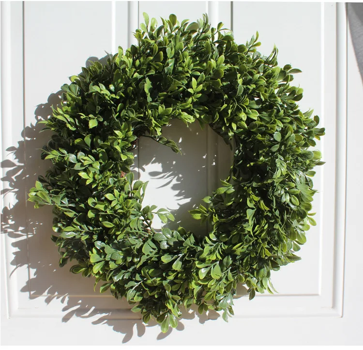 Искусственные растения гирлянда зелень поддельные венок Boxwood Gralands свадебное