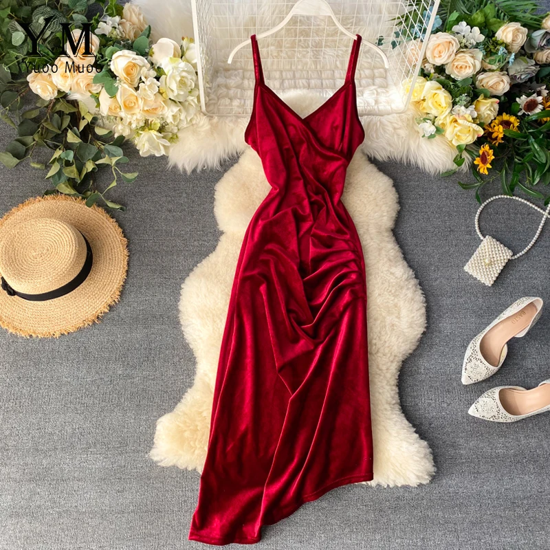 YuooMuoo/модное сексуальное платье в европейском стиле с v образным вырезом на тонких
