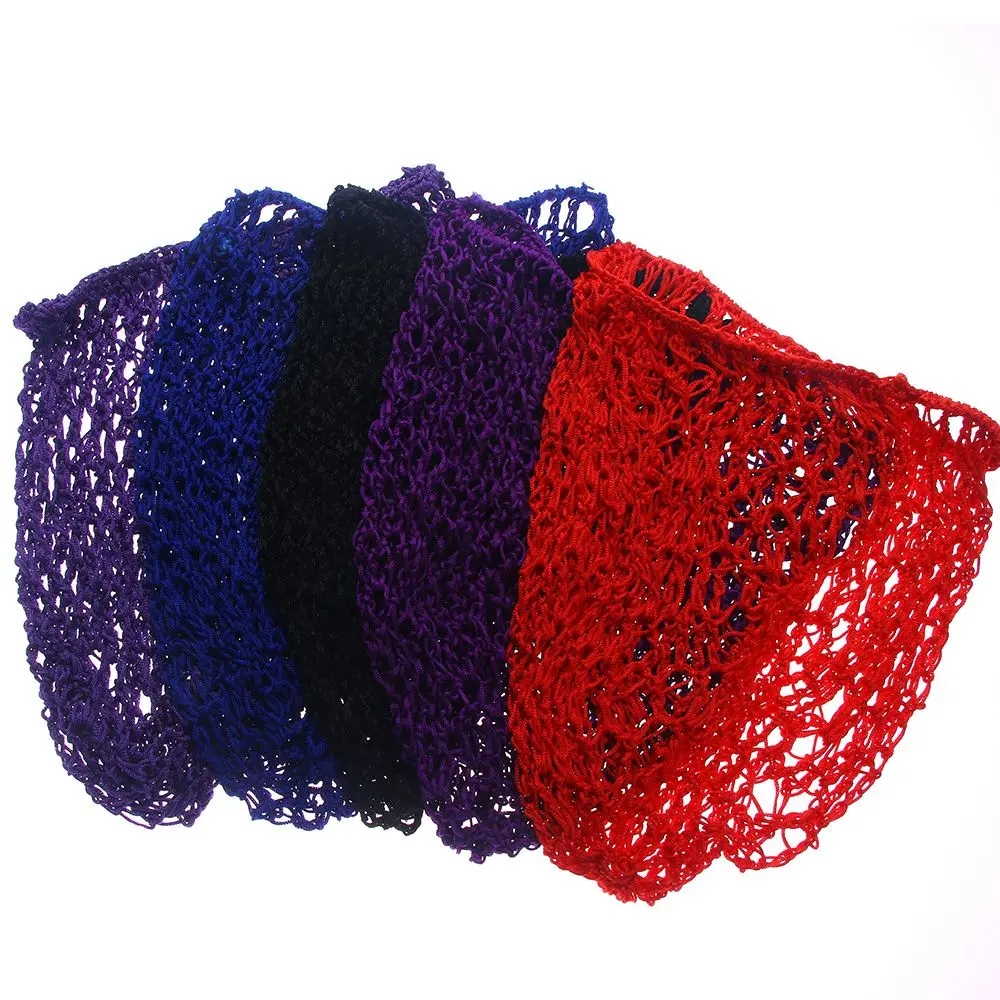 Женская мягкая пряжа из вискозы Snood вязаная крючком сетка для волос лидер продаж
