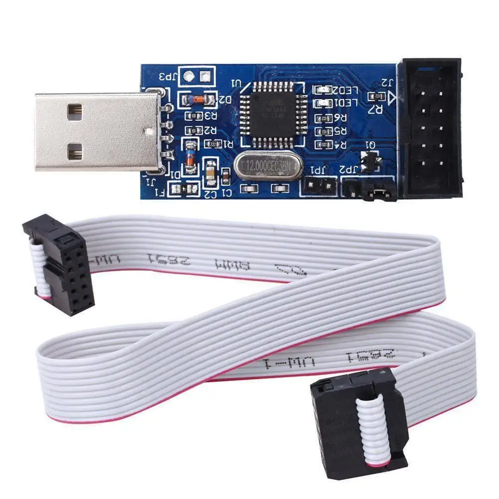 1 шт. Great IT USBASP USBISP AVR программатор USB ISP ASP ATMEGA8 ATMEGA128 Поддержка Win7 64|Компьютерные