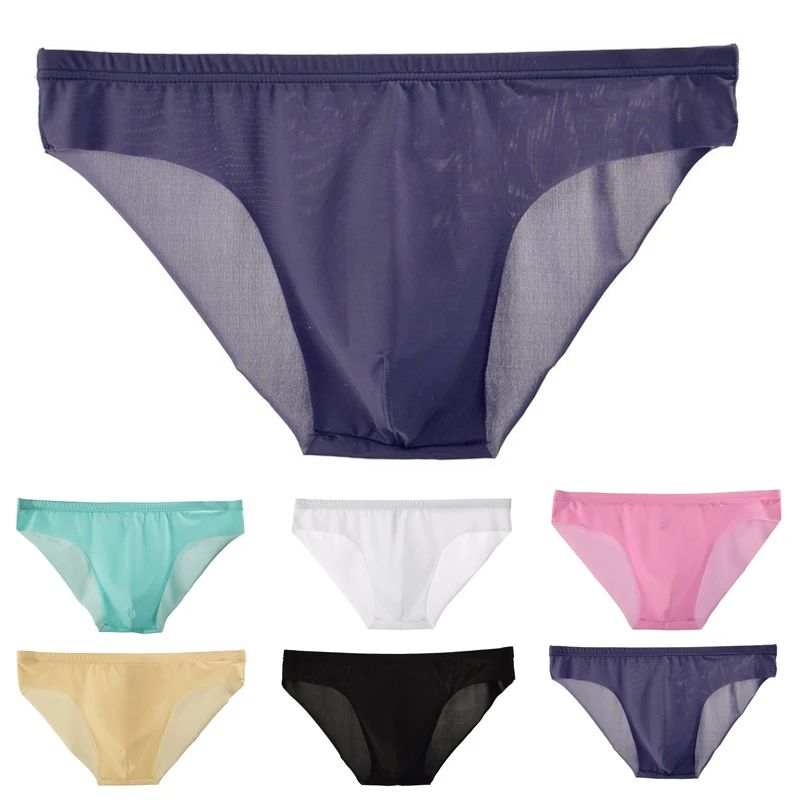 Men's Briefs One-piece Underwear Seamless Ice Silk Breathable Comfortable Seamless And Ultra-thin Underpants