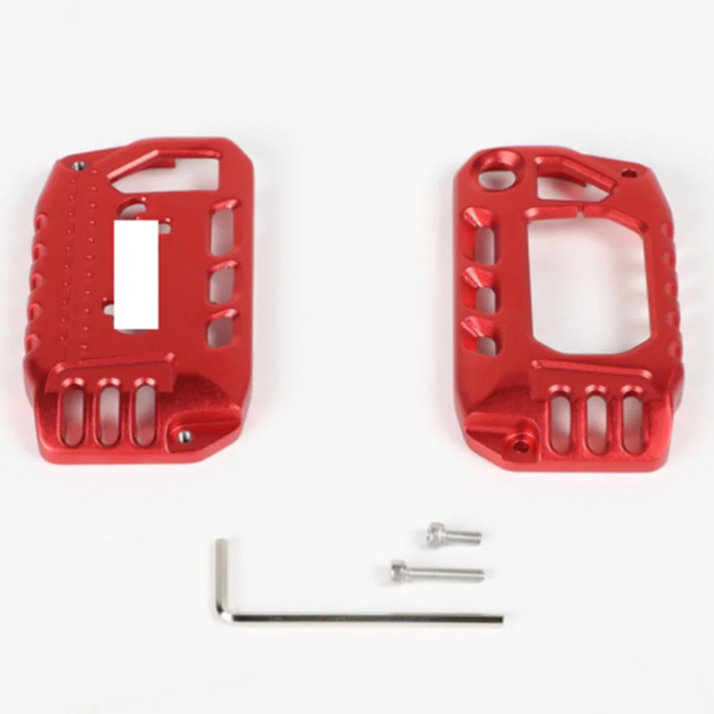 

New Arrival High Quality Red Alloy Key Cover Case Protector Shell For Jeep Wrangler JL JT Gladiator 2018+