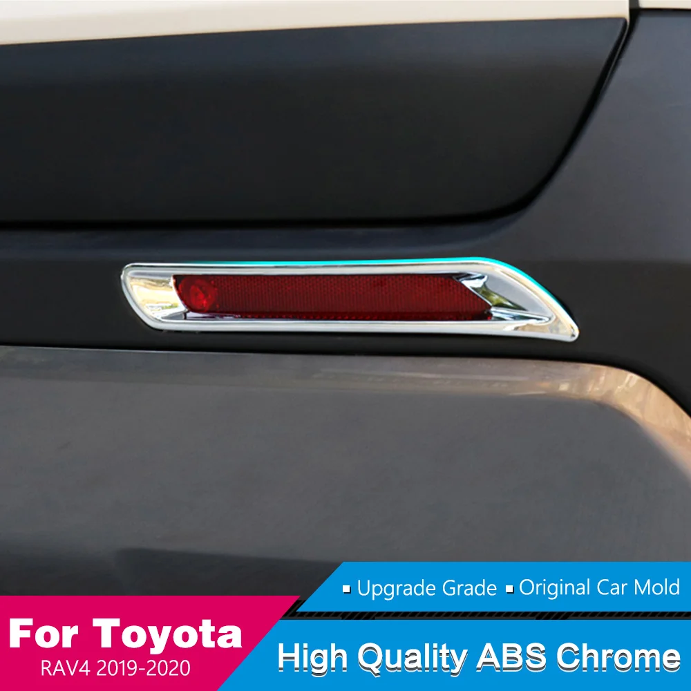 Для Toyota RAV4 Rav 4 xa50 2019 2020 ABS Хромированная задняя противотуманная фара Накладка