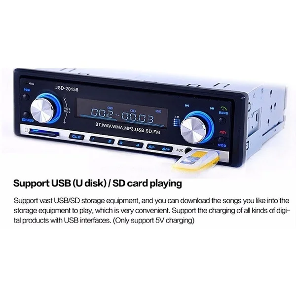 Автомагнитола DC 12 В Bluetooth MP3 плеер Авто Аудио Стерео FM приемник USB для автомобиля