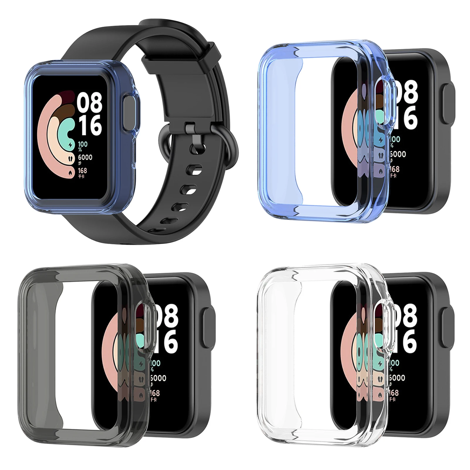 

Rondaful Intelligent Watch Cover Anti-fall Case For Redmi Smart Watch Protective Bumper Shell Cases Protector Watch Accessories